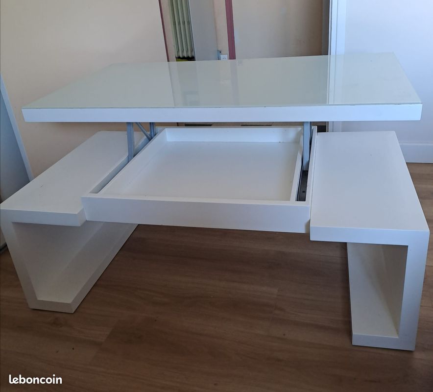 Table Basse Modulable ( 2 hauteurs ) (image 3)