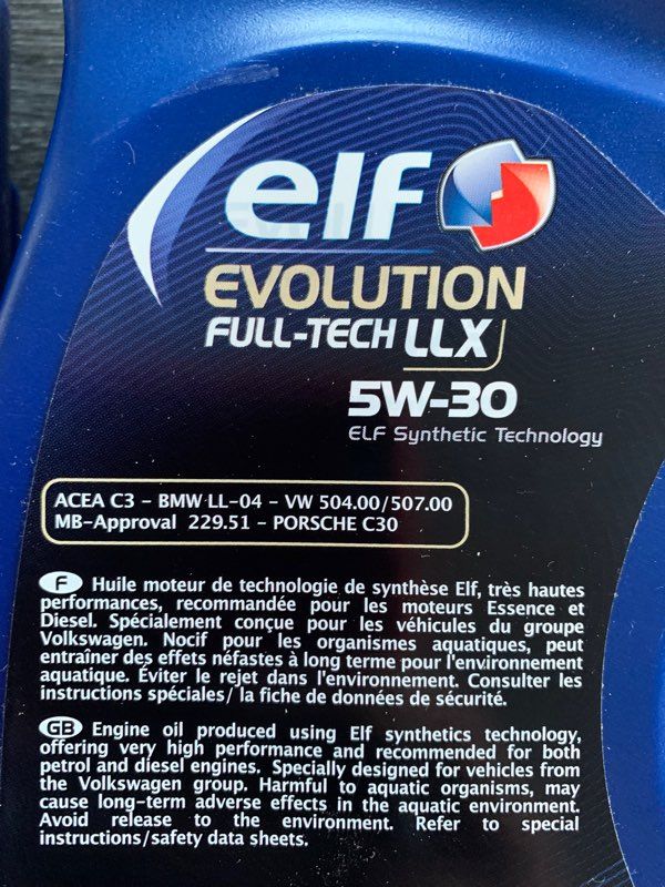 ELF 5W30 Evolution Full-Tech LLX
