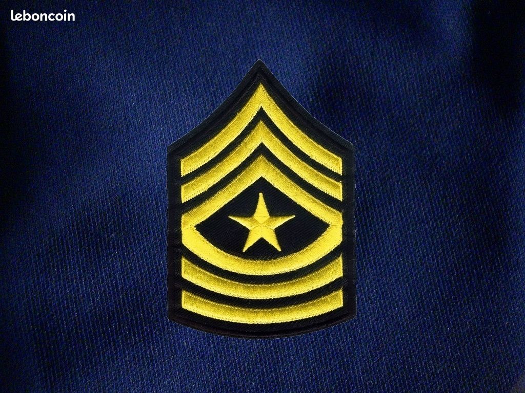 Patch Militaire US Army - Sergent-major D'armes (Top Degrés Gallons) - Neuf