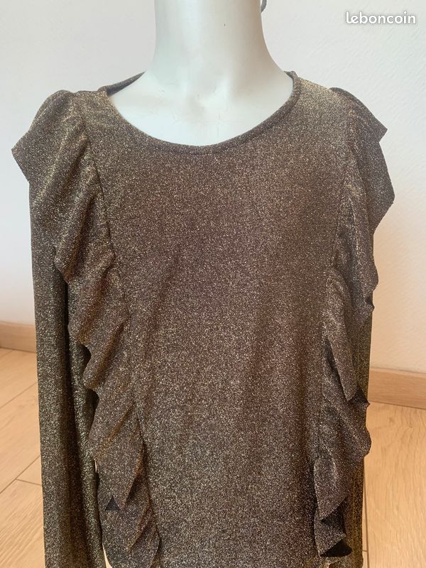 Pull léger Pailleté fille 10 ans Kiabi (image 4)