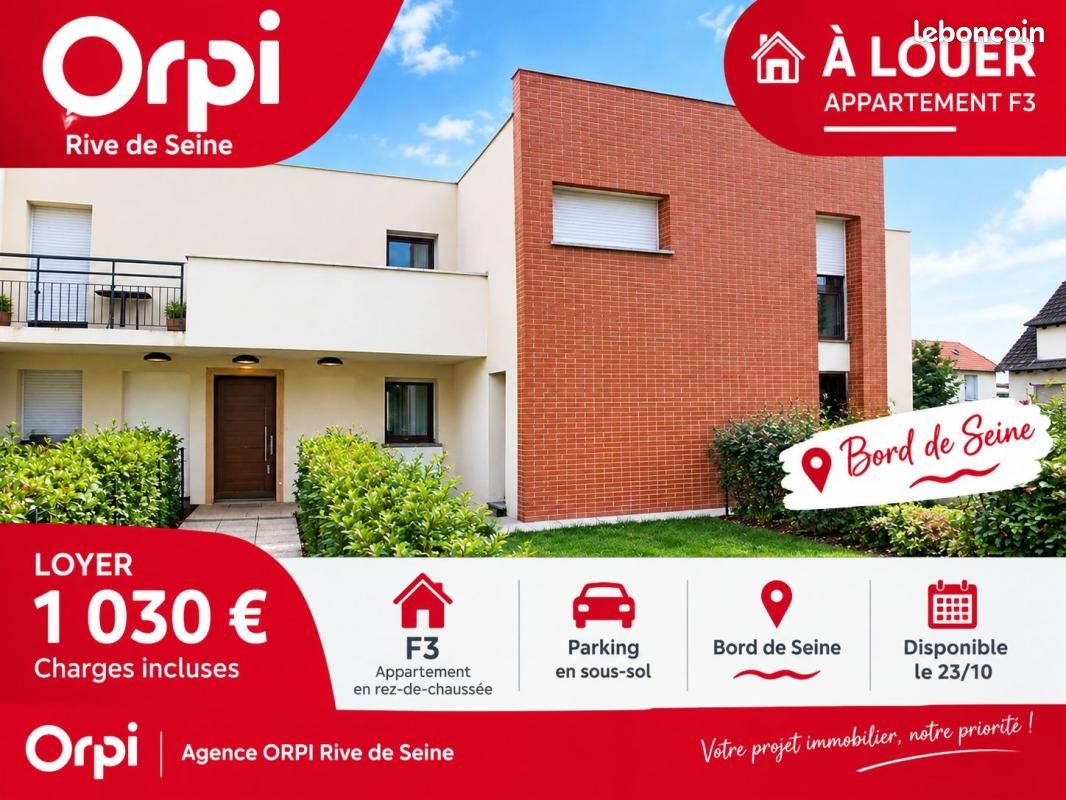 Appartement 3 pièces 54 m² · aux Mureaux · 54 m² · 1 030 €/mois