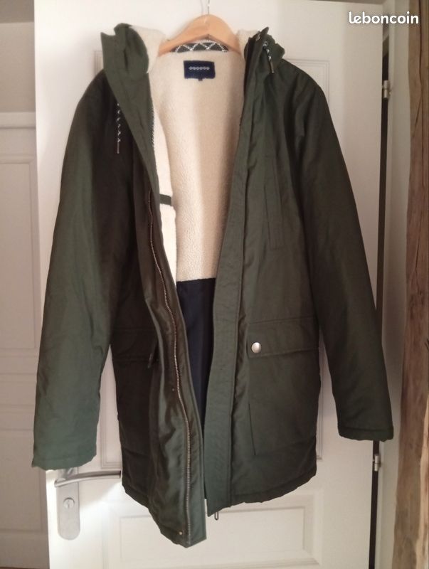 Bonobo Veste Longue Camel Homme Veste Zippée Col Velours Camel