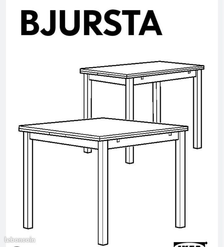 Table Bjursta Ikea extensible (image 1)