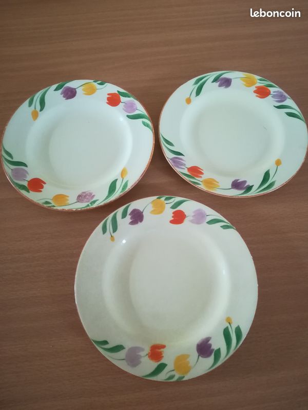 Vintage lot 8 assiettes ceramique anglaise Adderley Lawleys (image 7)