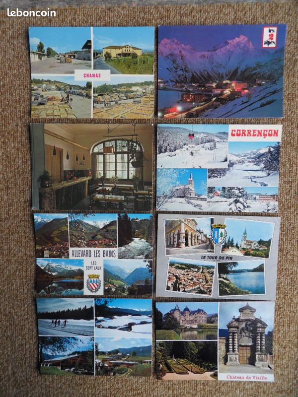 Lot 67 cartes postales département Isère - Collection
