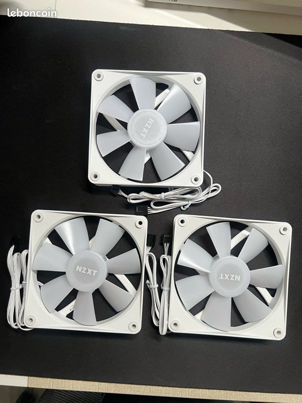 Lots de 3 Ventilateurs NZXT F120 RGB Core RGB de 120 mm (image 1)