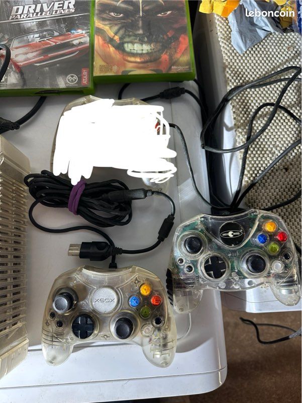Troc Echange Xbox 1ere Generation avec jeux et 2 Manette sur France