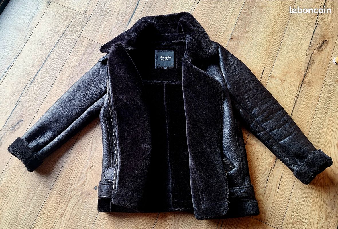 Blouson Aviateur Effet Taille S 36 Vêtements