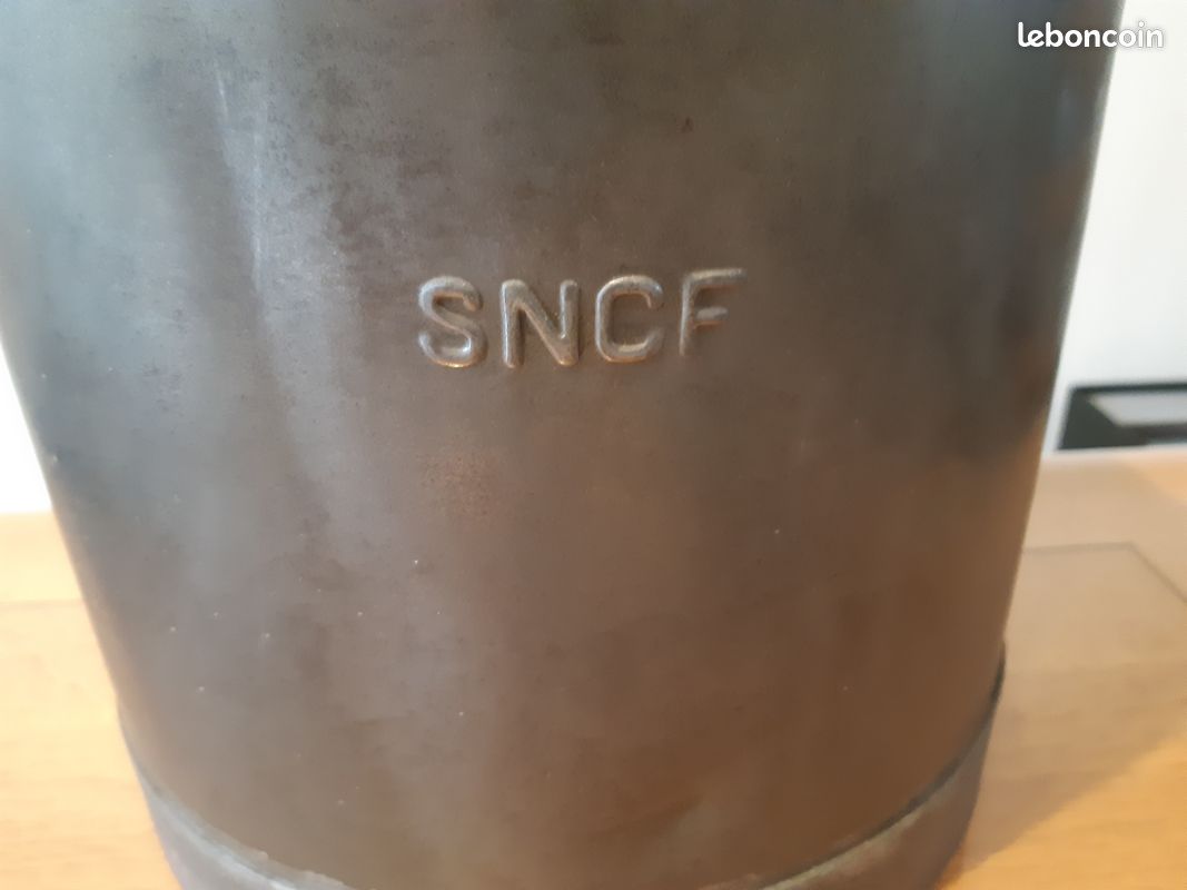 SNCF Grand bidon d'huile après guerre déco industrielle (image 2)