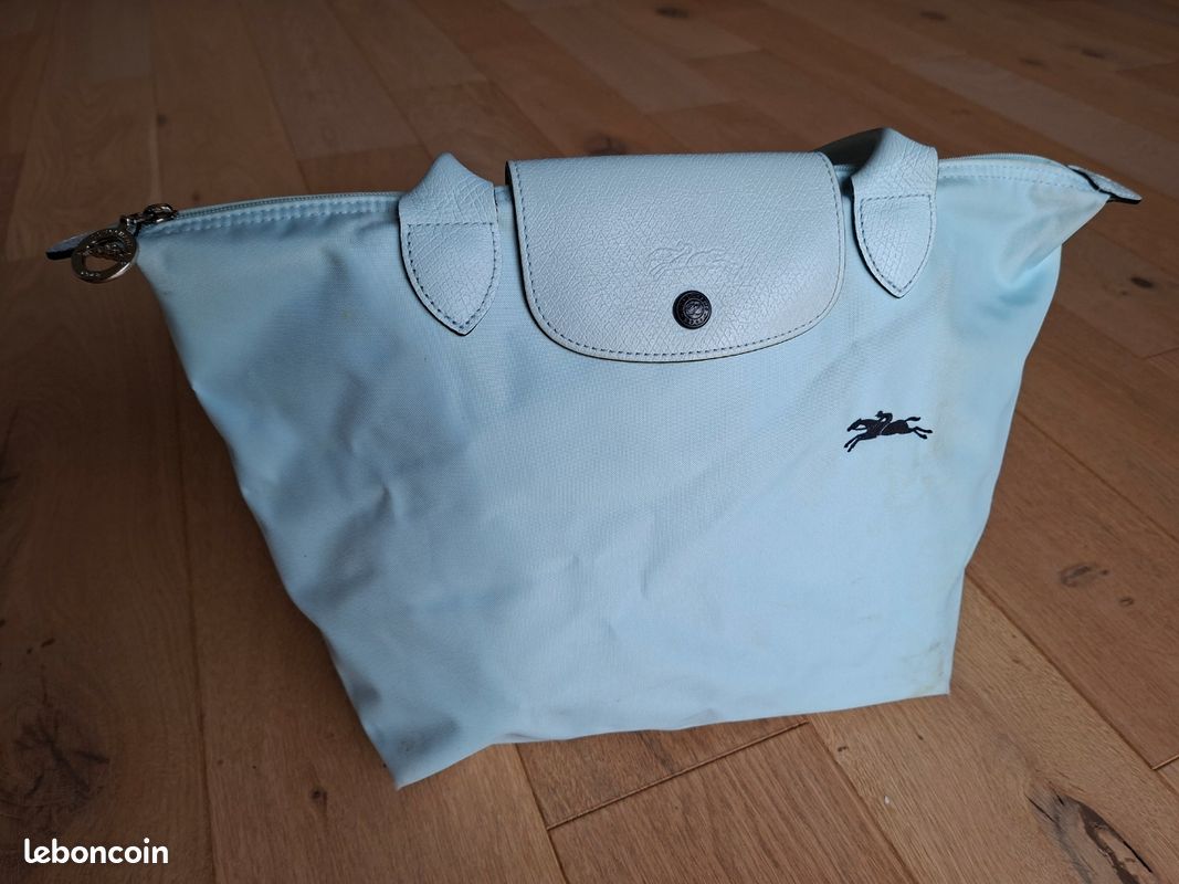 Sac cabas pliable Longchamp Bleu (image 1)