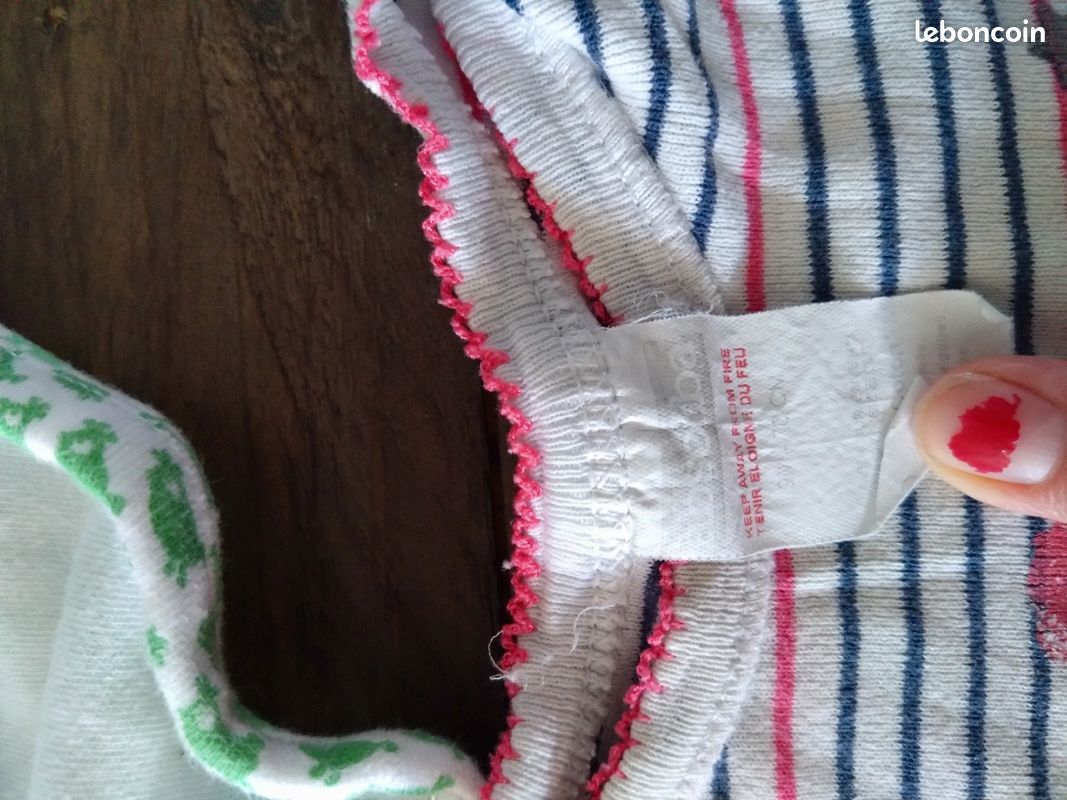 Lot de 6 bodies bébé fille 6 mois bb03 (image 7)
