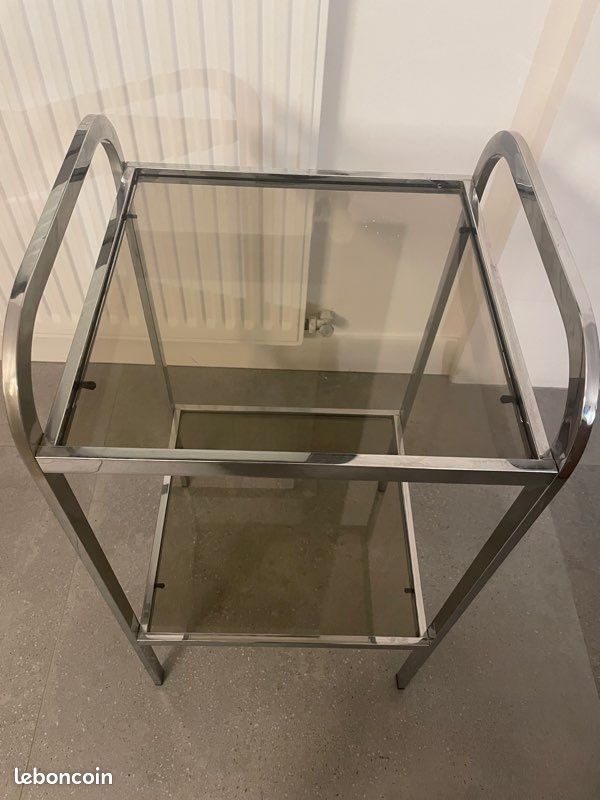 Table vintage chromée (image 1)