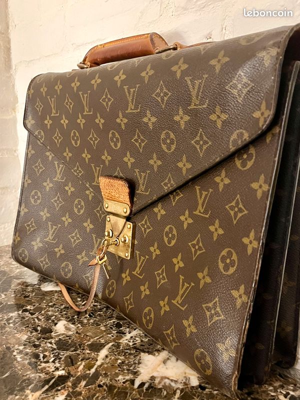 Cuir Sac Cartable Vuitton Cartable Louis Vuitton Accessoires