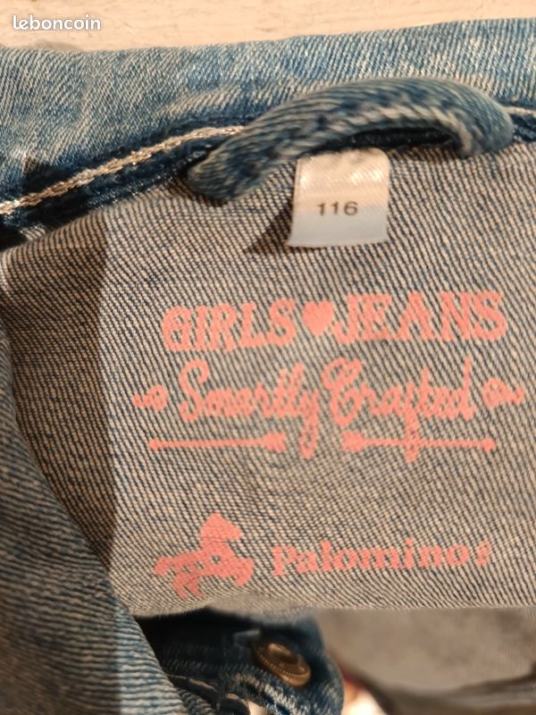 Veste en jean bleue pour fille taille 6 ans (image 5)