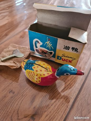 Jouet mécanique en tôle à clef canard - Collection