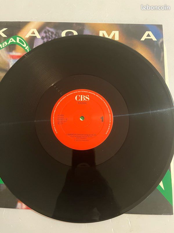 Kaoma Lambada Maxi 45 tours vinyle (image 2)