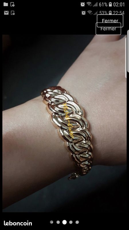 Bracelet maille américaine (image 1)