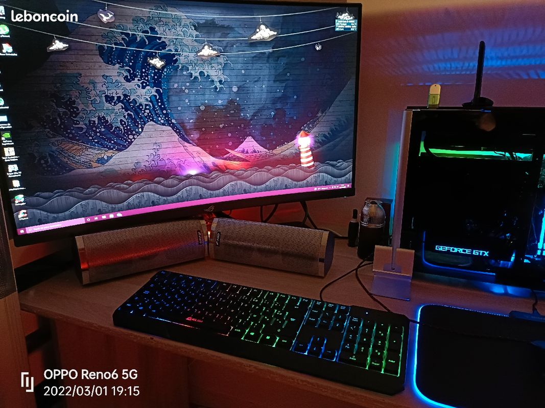 Pc gamer micro itx plus jeux parfait état ou échange (image 1)