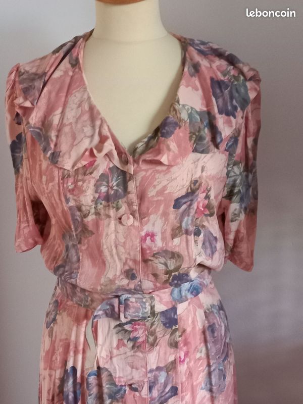 Robe Burton - Taille 38 - Couleur Noir/marron - Occasion Très Bon état