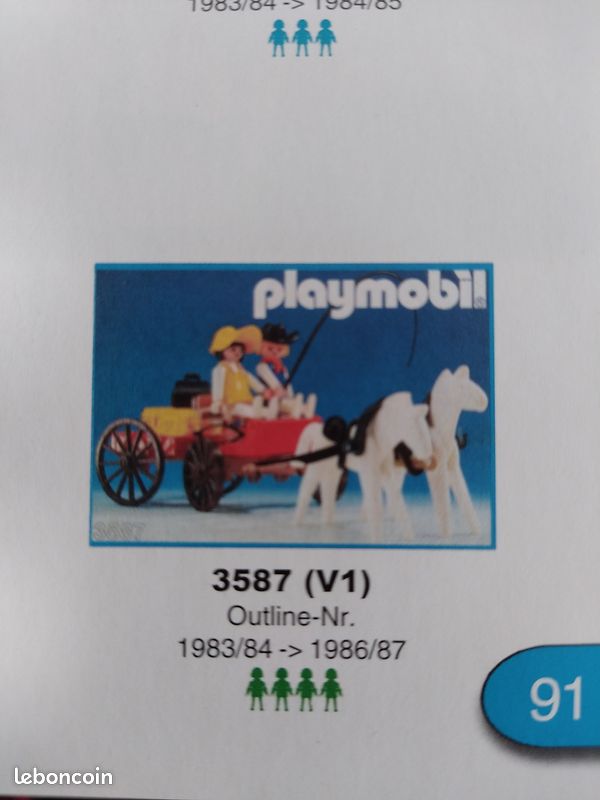 Playmobil Western Vintage - Lot De Chariots - Occasion - Collection