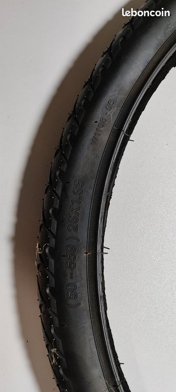 Pneu Vélo 26 X 1,95 (53-559) – Pliable, Compatible VTT Et Ville