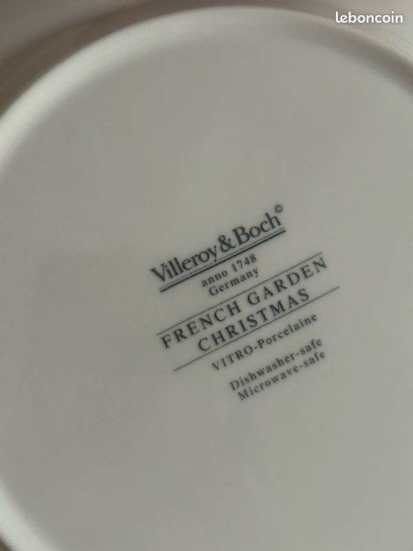 Lot 7 Assiettes Dessert Villeroy & Boch French Garden Christmas Picea Abies - État Neuf (image 5)