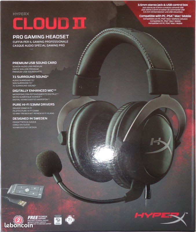 Casque Hyper X Cloud 2 PS4 (image 1)