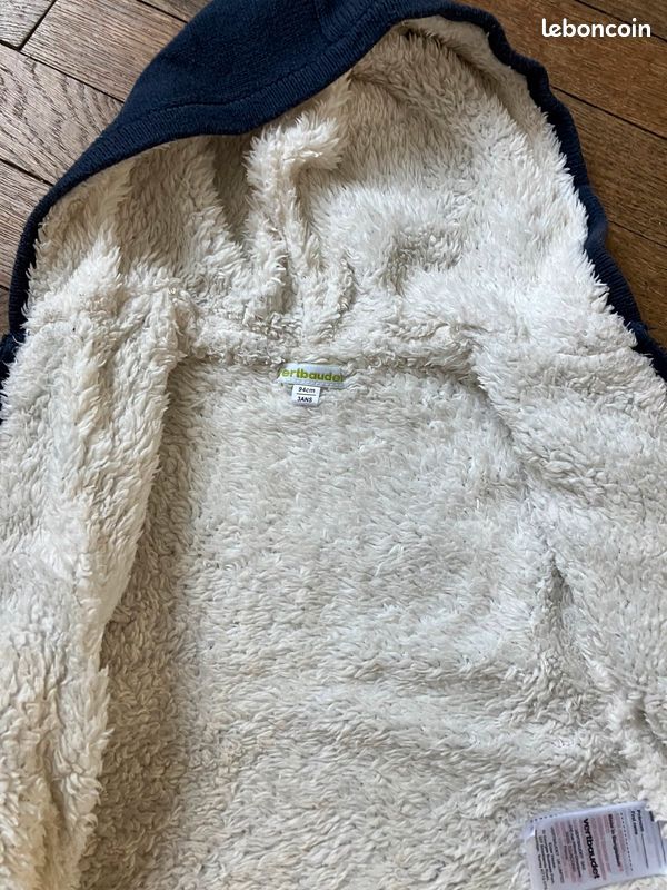 Gilet jacquard sherpa verbaudet 3 ans (image 2)