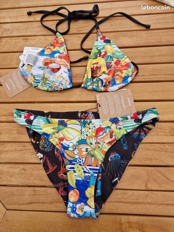 Desigual Swim Belice - Haut De Bikini Femme Fleur Motif Élégant