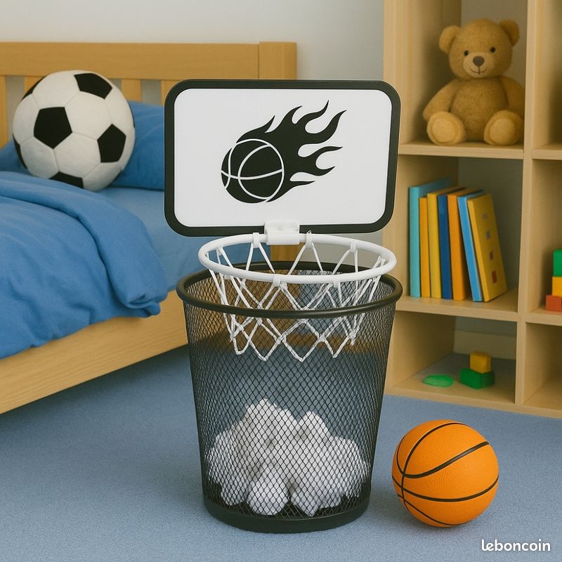 Mini Panier De Basket Pour Enfants - Avec Ventouses, 2 Ballons | Jouet D'intérieur Et Bain