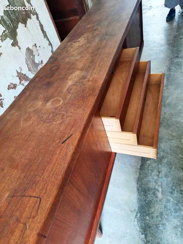 Buffet / Enfilade en teck Marque Bramin, Danemark, années 1960 (image 13)