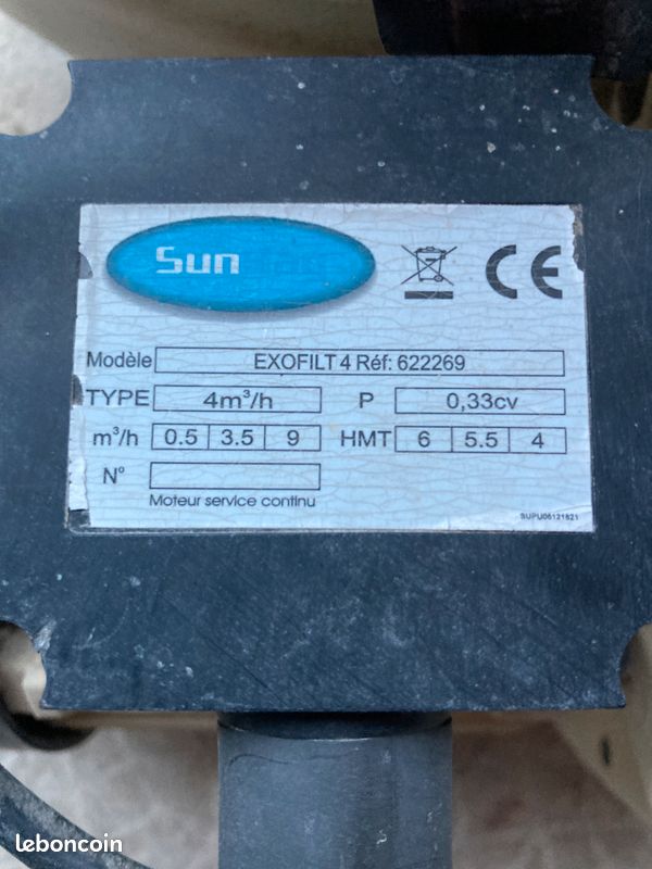 Groupe de filtration à sable pour piscine 4m3/h (image 2)