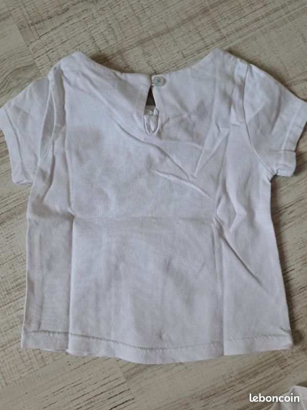 T-shirts manches courtes fille 6 mois (image 3)