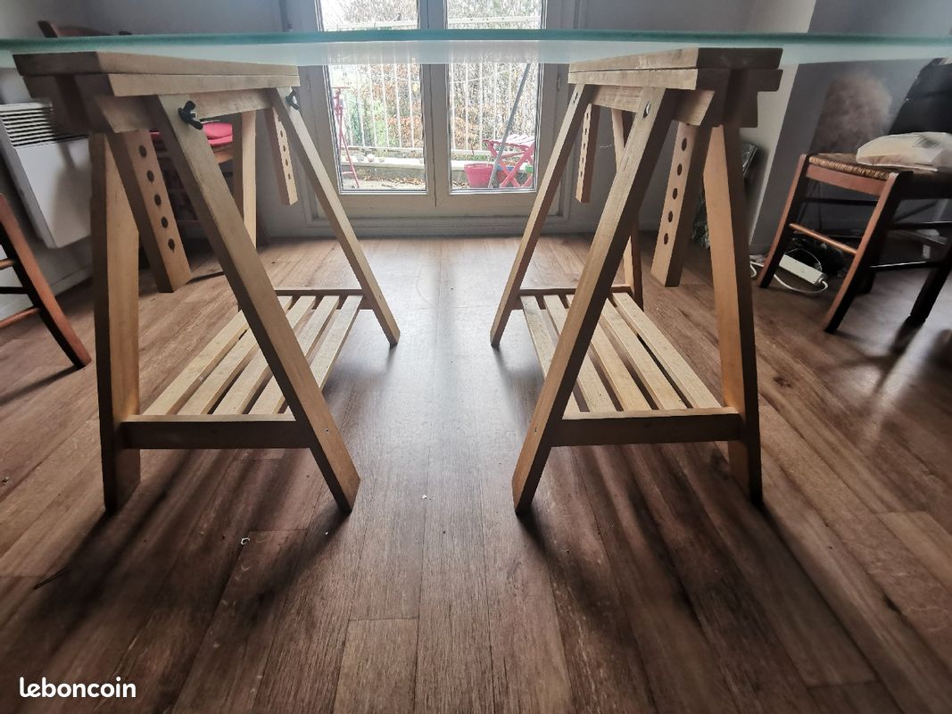 Table de salle a manger en verre (image 2)