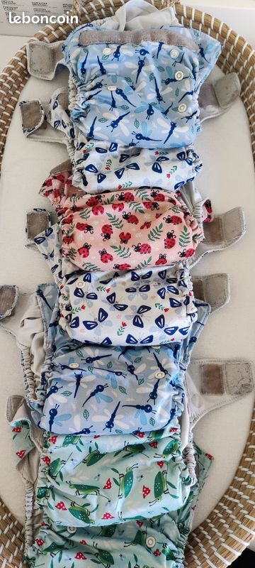 Couches Lavables Bambino Mio - Pack Le Petit Rebelle - 10 Couches + Accessoires - Écologique