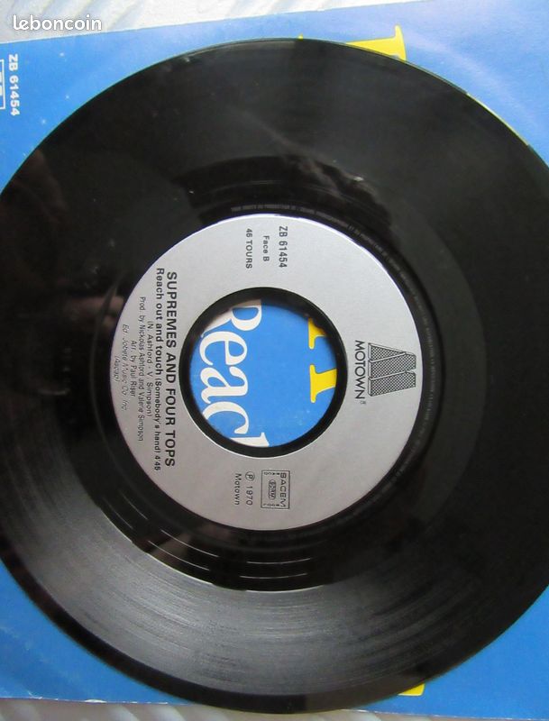 Disque vinyle 45 tours DIANA ROSS Version originale jeux olympiques 84 (image 5)