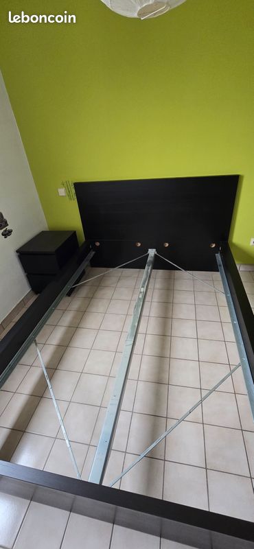 Lit et tables de chevet Malm d'Ikea frontière Luxembourg France (image 1)
