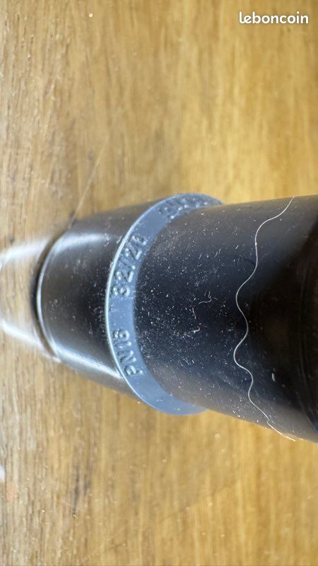 Raccord PVC Pression Noir Girpi 32 Mm - Femelle/Femelle, Référence BMA32, Neuf