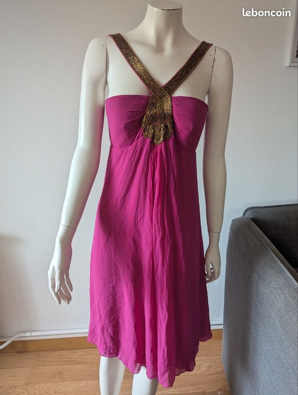 Maison 123 robe soie 36 38 (image 1)
