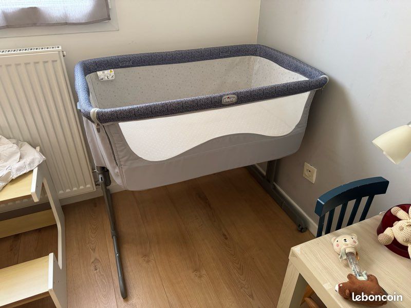 Lit cododo Chicco Next2Me Essential - Gris / Bleu (image 1)