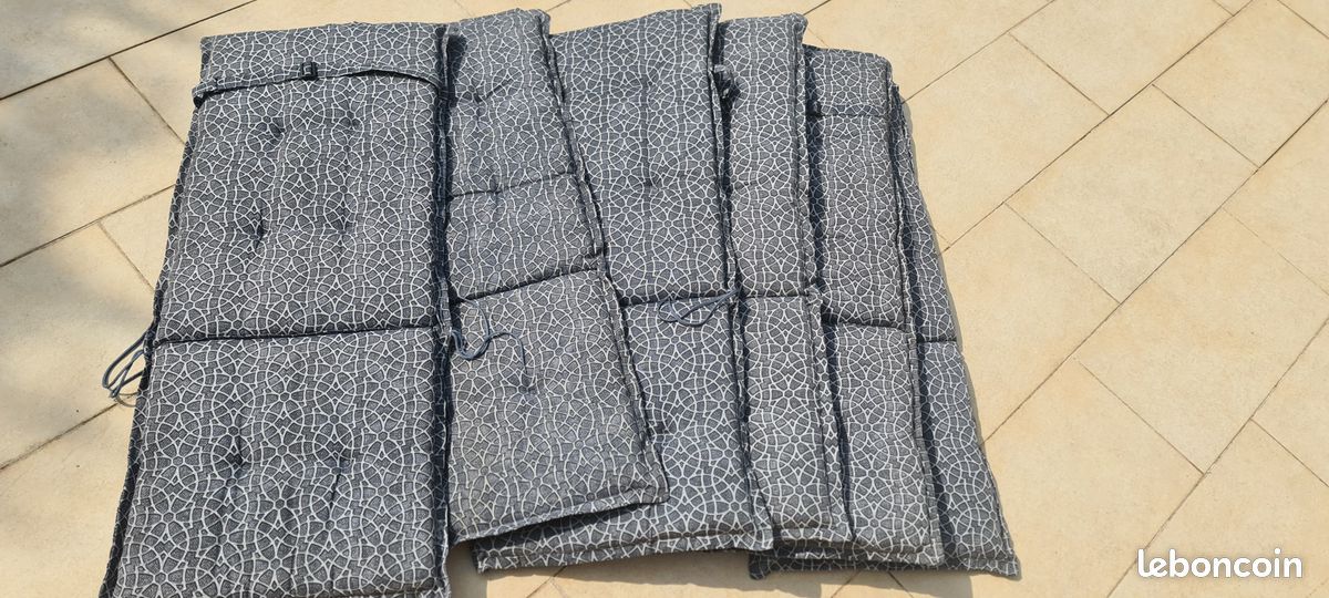 Lot de 6 coussins de chaises longues (image 1)