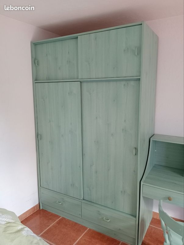 Ensemble armoire, bureau, chaise (image 2)