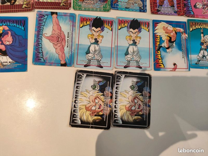 DBZ Lot 6 Cartes Dragon Ball Z : Vegeta Goku Gohan Goten C-18 Videl – Jumajo
