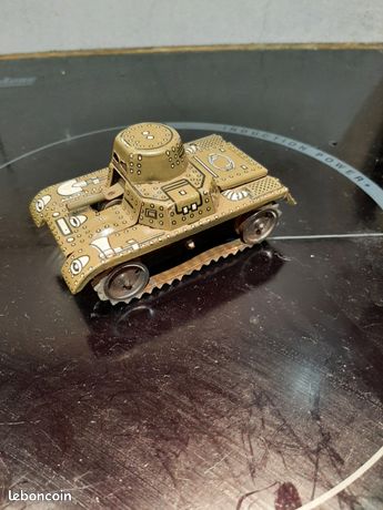 Jouet Tank Mécanique Gama Vintage - 9 Cm - Occasion (manque Clé Et Une Chenille)