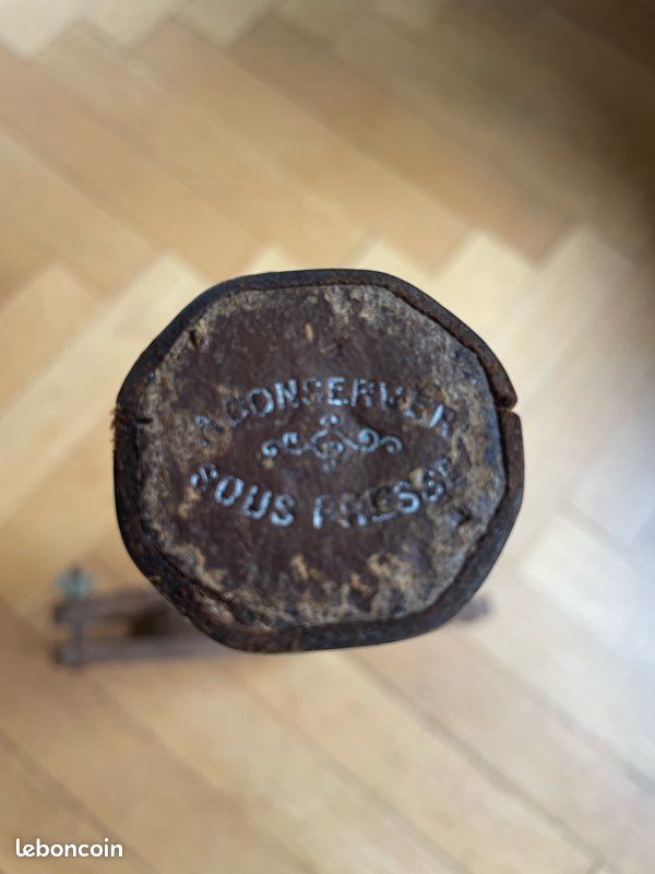 Raquette De Tennis Ancienne En Bois - Vintage Avec Presse - Modèle Luxe Empire Des Indes