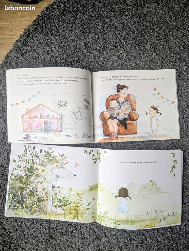 Lot de 2 livres Nina est en colère et Nina veut un animal de Marianne Barcilon et Christine Naumann-Villemin école des loisirs (image 4)