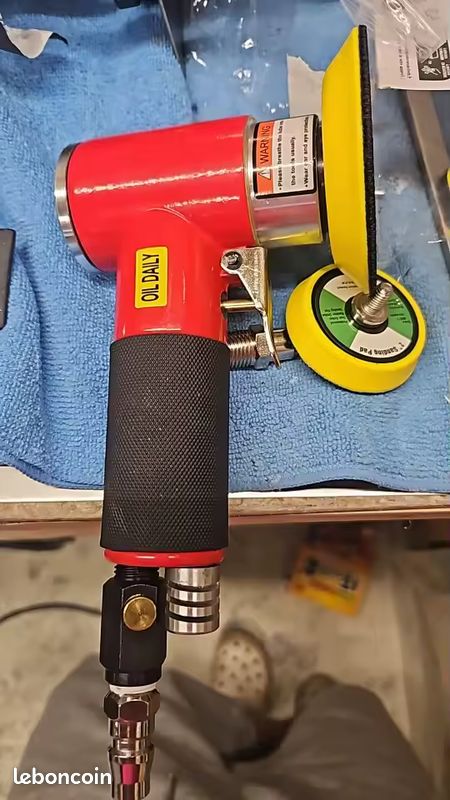 Kit Ponceuse Orbitale Aléatoire à Air 108 Pièces - 1/2/3 Pouces, Double Action, Pour Polissage Voiture - Neuf !