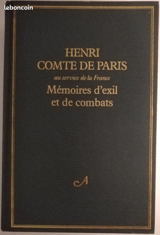 Livre relié Henri Comte de Paris (Mémoires) (image 1)