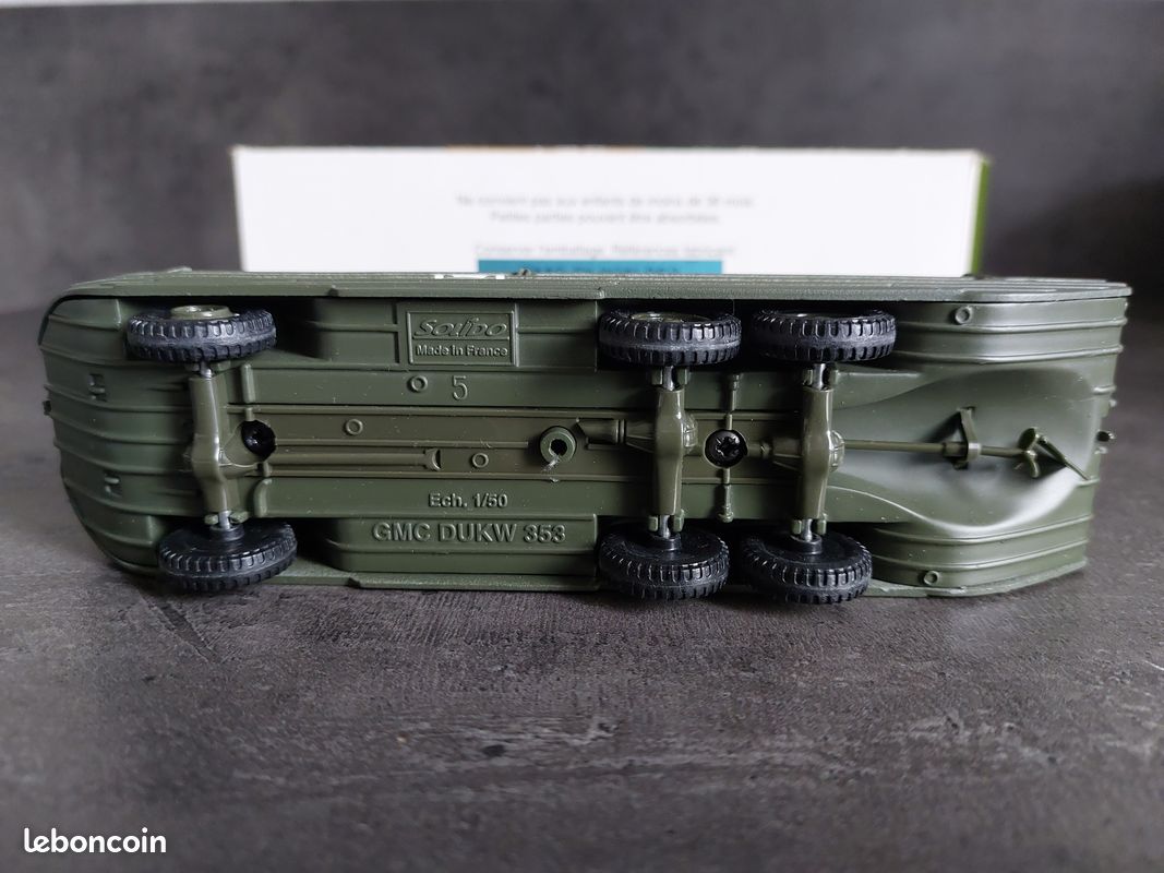 SOLIDO : CAMION GMC CCKW 353, bâché, WWII, guerre, militaire, en boite EUR 24,90 - FR