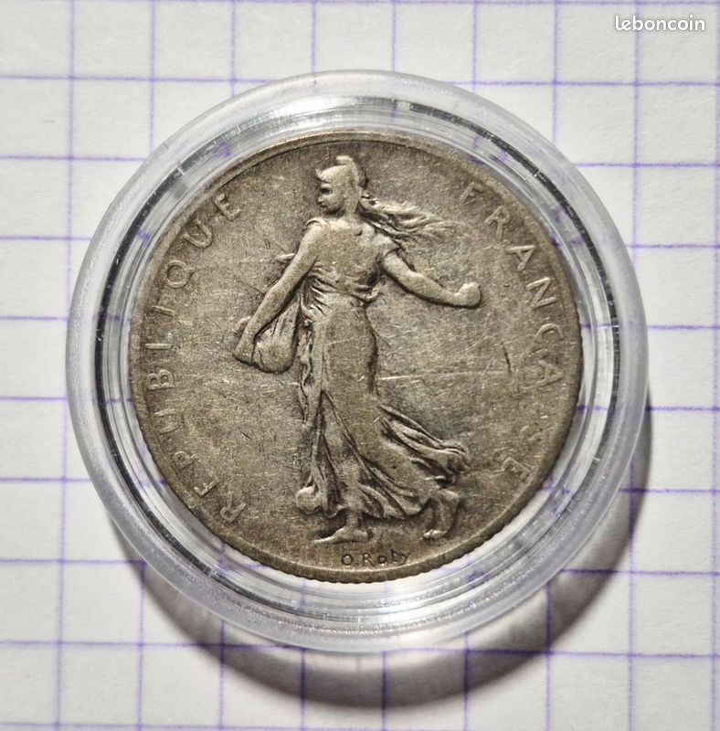 Cosette 76 - 2 Francs Argent Semeuse IIIème République – 1908 (image 2)